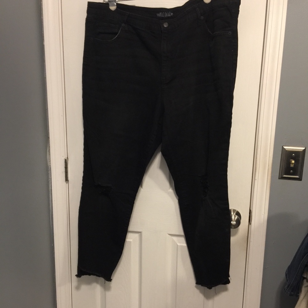 Wild Fable Distressed Black Jeans